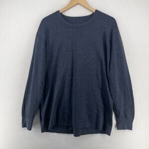 DUOFOLD Shirt Mens XL CHAMPION Base Layer Thermal Long Sleeve Cotton Blend Blue